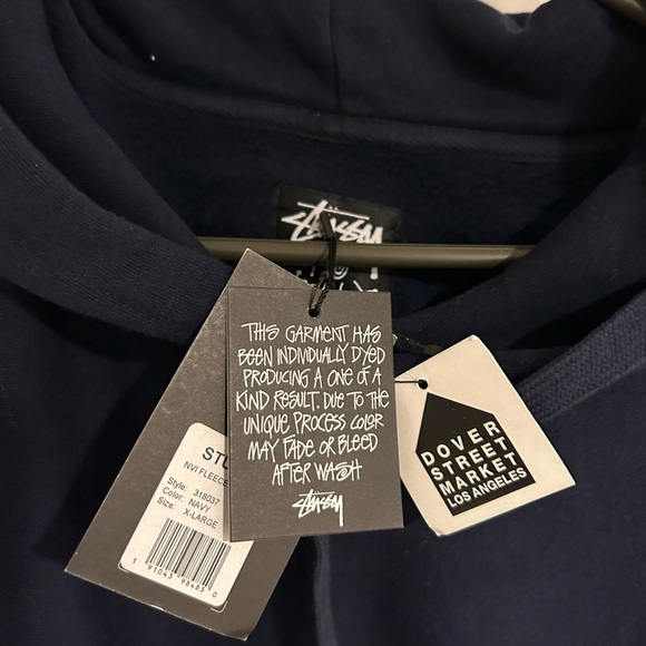 Stussy x No Vacancy Inn navy hoodie. Brand new with tags. - Picture 3 of 4